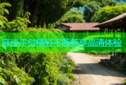 麻豆平台精彩不断畅享高清体验